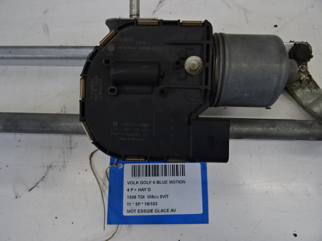 MOTOR RUITENWISSERS VOOR Vw GOLF VI 11/08 - 13