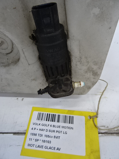 MOTOR RUITENWASSERS VOOR Vw GOLF VI 11/08 - 13