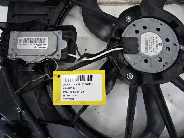 KACHEL VENTILATORMOTOR Vw GOLF VI 11/08 - 13
