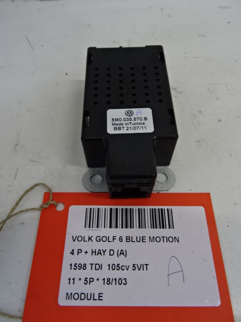 MODULE Vw GOLF VI 11/08 - 13