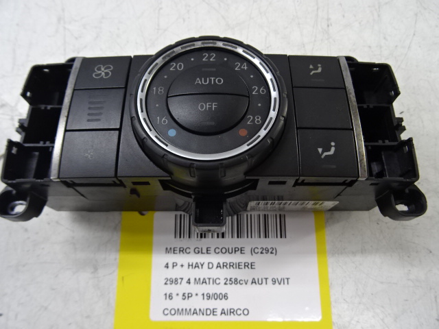 COMMANDE D&#039;AIRCO Mercedes-Benz GLE W166/C292 15 - 19
