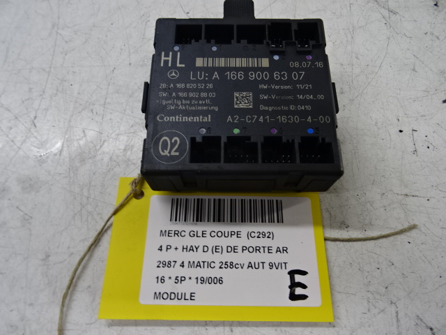 MODULE Mercedes-Benz GLE W166/C292 15 - 19