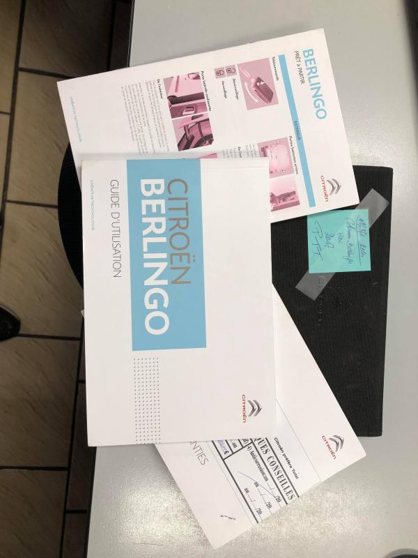MANUEL D'UTILISATION Citroen BERLINGO 08 - 18
