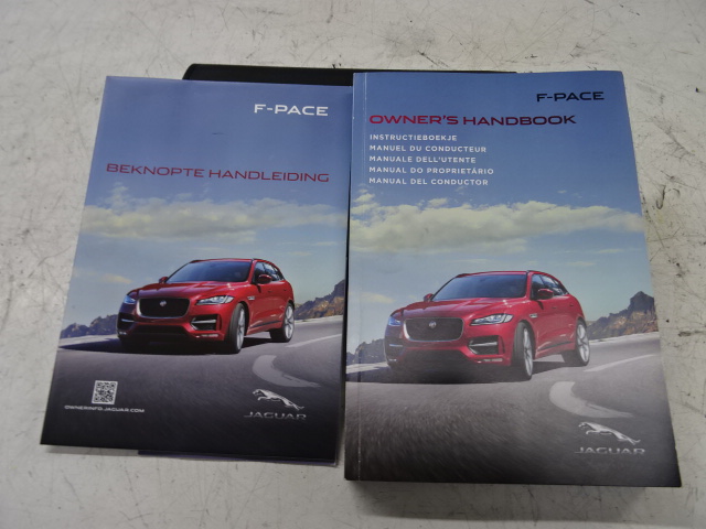 NOTITIE BOEKJE / UITLEG BOEKJE Jaguar F-PACE 06/16+