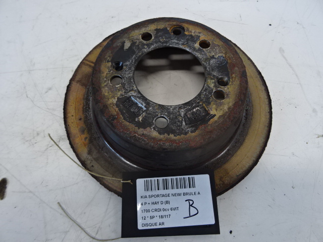 REMSCHIJF ACHTER Kia SPORTAGE (3) 08/10 - 15