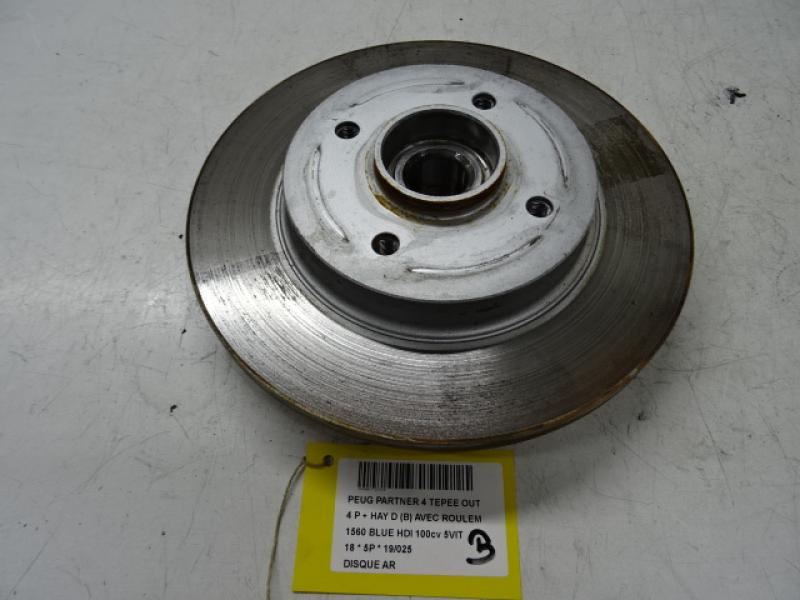 DISQUE ARRIERE Peugeot PARTNER 08 - 18