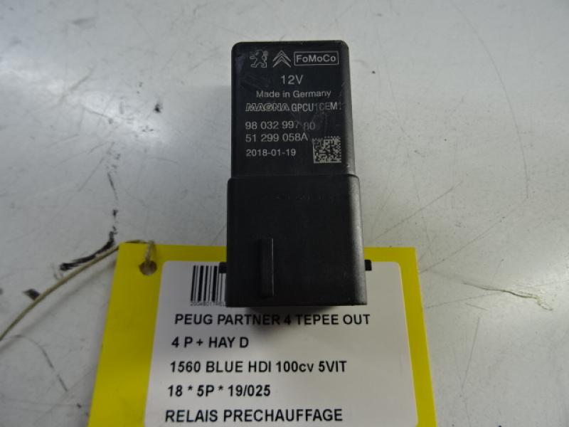 VORGLÜHRELAIS Peugeot PARTNER 08 - 18