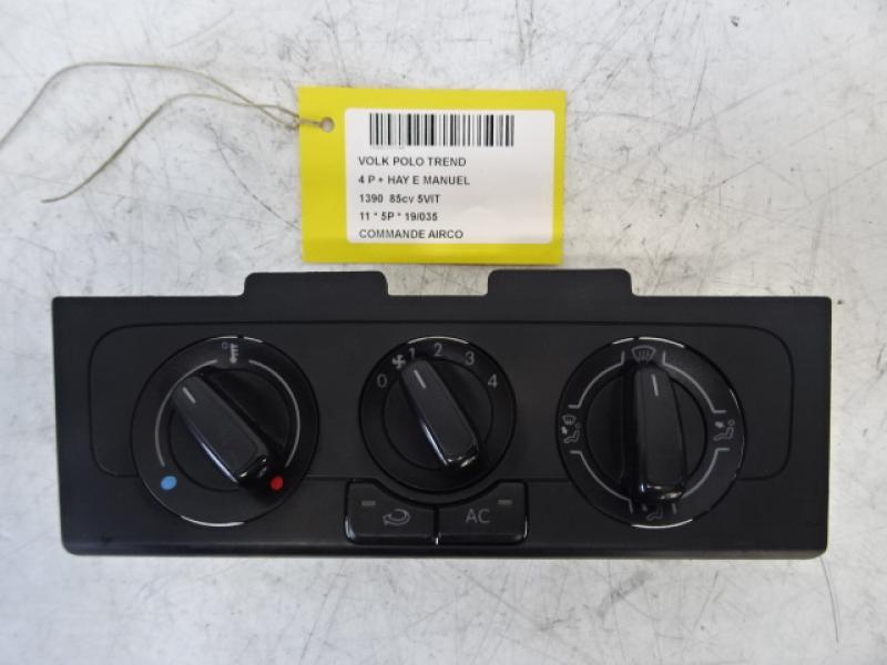 COMMANDE D'AIRCO Vw POLO (6R) 6/09 - 4/14