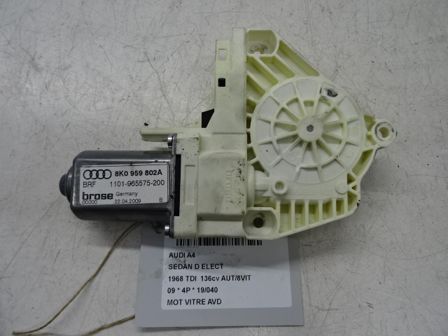 MOTOR RUITMECHANISME VOOR RECHTS Audi A4 08 - 2/12