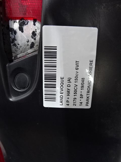 PARKEERSENSOREN ACHTER Land Rover EVOQUE 06/11 - 19