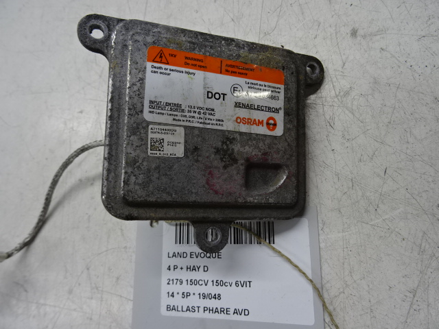 STURING KOPLICHT RECHTS Land Rover EVOQUE 06/11 - 19