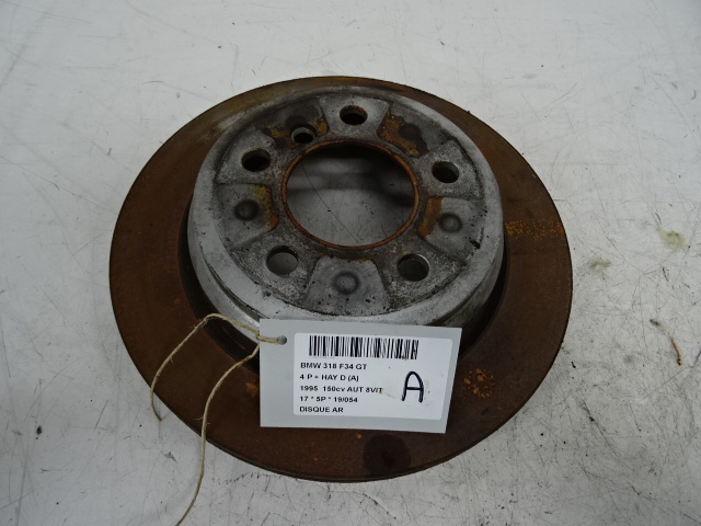 DISQUE ARRIERE Bmw 3 GT F34 05/13 - 19