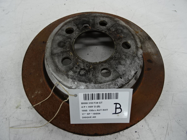 DISQUE ARRIERE Bmw 3 GT F34 05/13 - 19