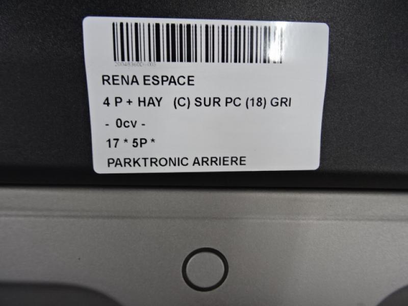 PARKEERSENSOREN ACHTER Renault ESPACE 04/15+