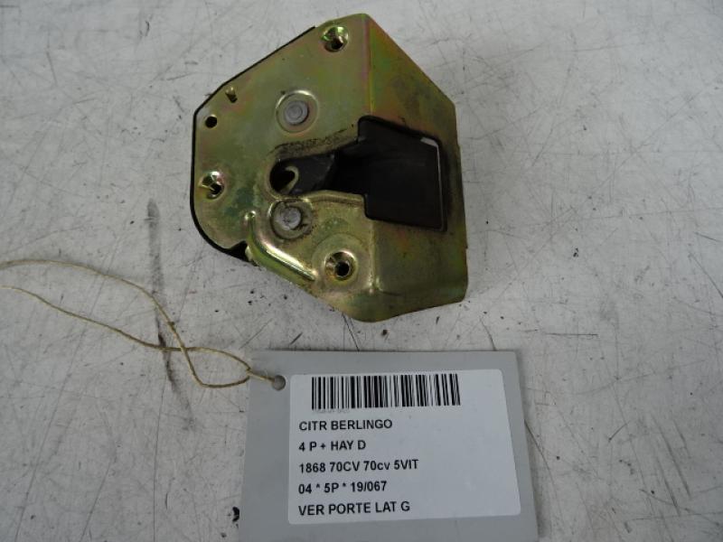 VERGRENDELING SCHUIFDEUR LINKS Citroen BERLINGO 96 - 09