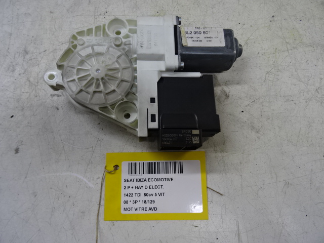 MOTOR RUITMECHANISME VOOR RECHTS Seat IBIZA MK3 (6L1) 6/02 - 08