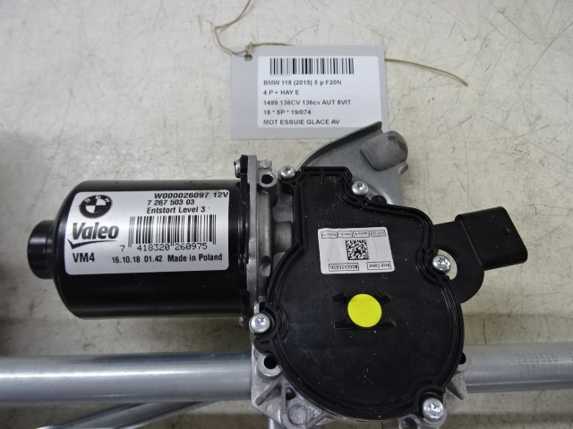 MOTOR RUITENWISSERS VOOR Bmw 1 F20/F21 3/15 - 19