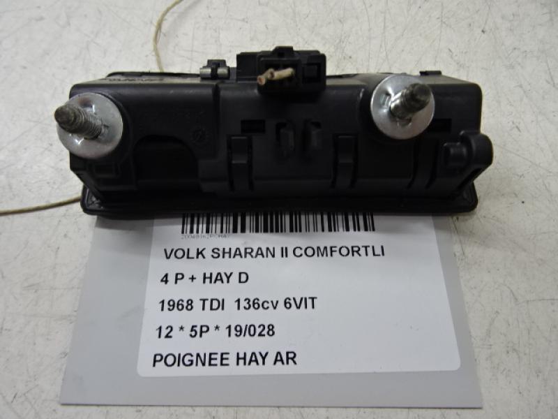 POIGNEE DE HAYON ARRIERE Vw SHARAN (3) 07/10 - 7/15