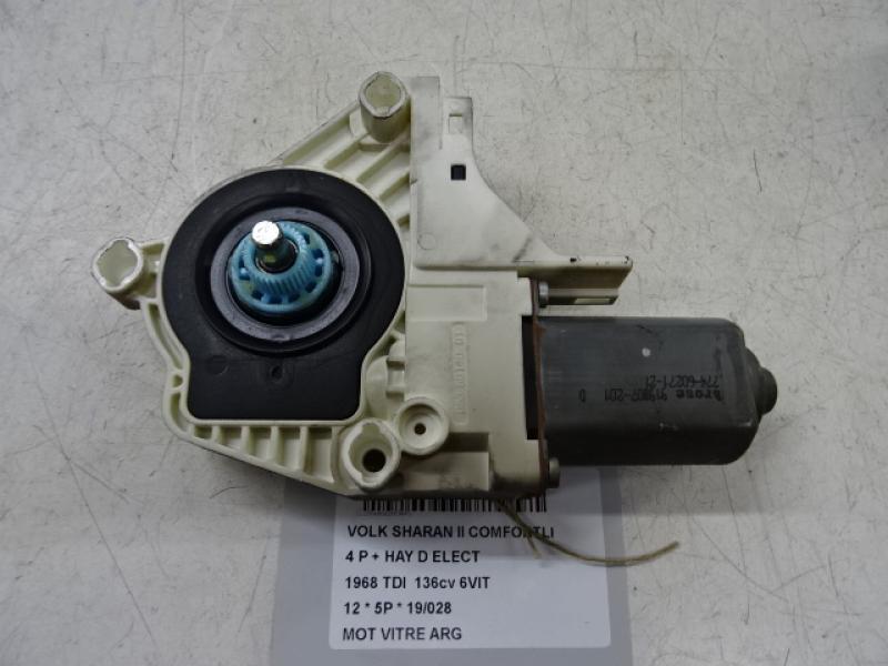 MOTEUR DE VITRE DE PORTE ARRIERE GAUCHE Vw SHARAN (3) 07/10 - 7/15