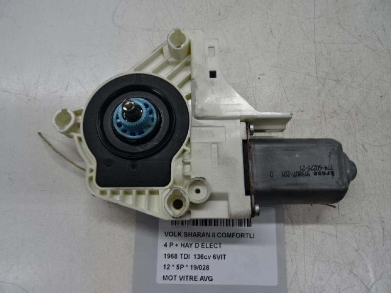 MOTEUR DE VITRE DE PORTE AVANT GAUCHE Vw SHARAN (3) 07/10 - 7/15
