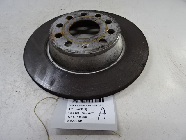 DISQUE ARRIERE Vw SHARAN (3) 07/10 - 7/15