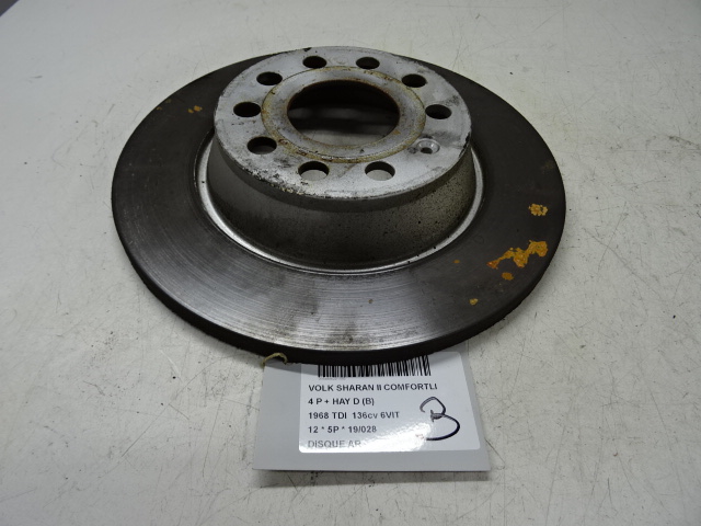 DISQUE ARRIERE Vw SHARAN (3) 07/10 - 7/15