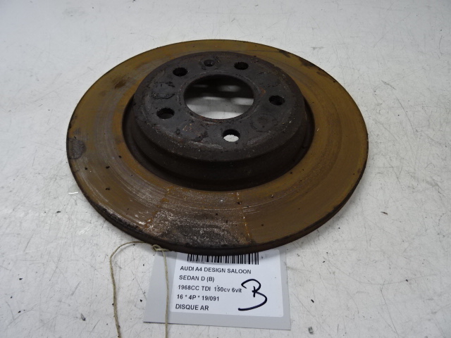 DISQUE ARRIERE Audi A4 10/15 - 2019