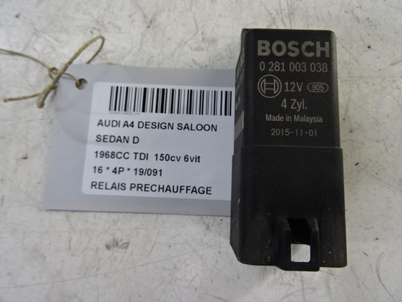 RELAIS DE PRECHAUFFAGE Audi A4 10/15 - 2019