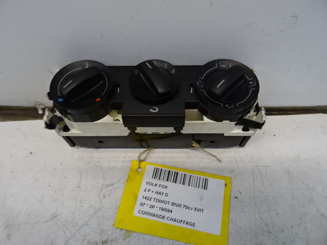BEDIENINGSPANEER VERWARMING Vw FOX 05+