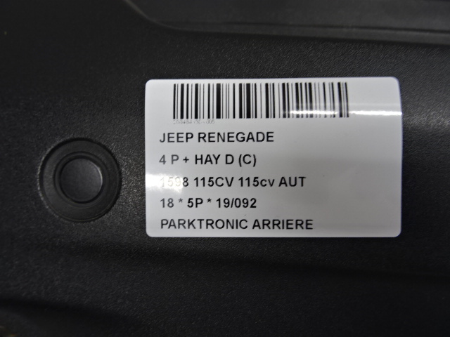PARKEERSENSOREN ACHTER Jeep RENEGADE (1) 7/14 - 9/2018