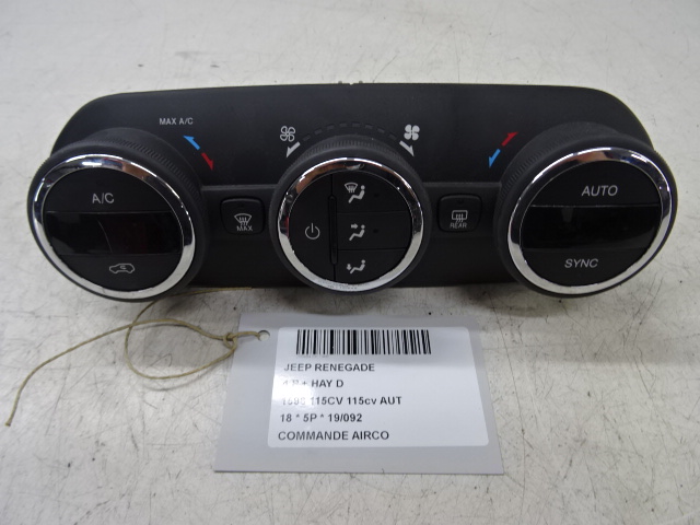 BEDIENINGSPANEEL AIRCO Jeep RENEGADE (1) 7/14 - 9/2018