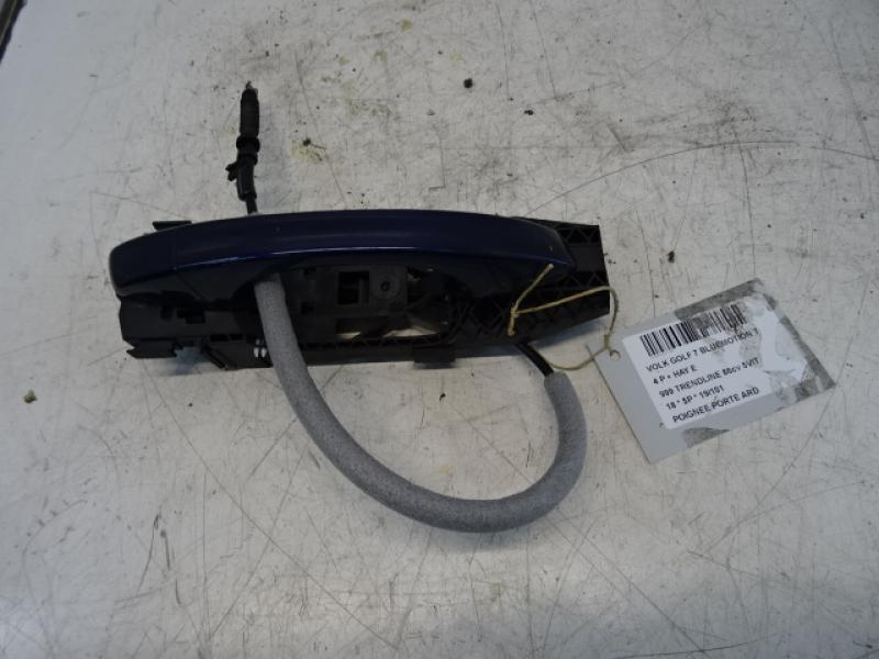 DOOR HANDLE REAR RIGHT Vw GOLF VII 1/17 - 2/20 FaceLift