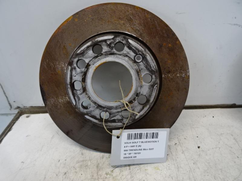 DISQUE ARRIERE Vw GOLF VII 1/17 - 2/20 FaceLift