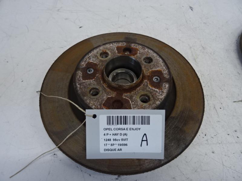 REAR BRAKE DISC Opel CORSA E 10/14-  19