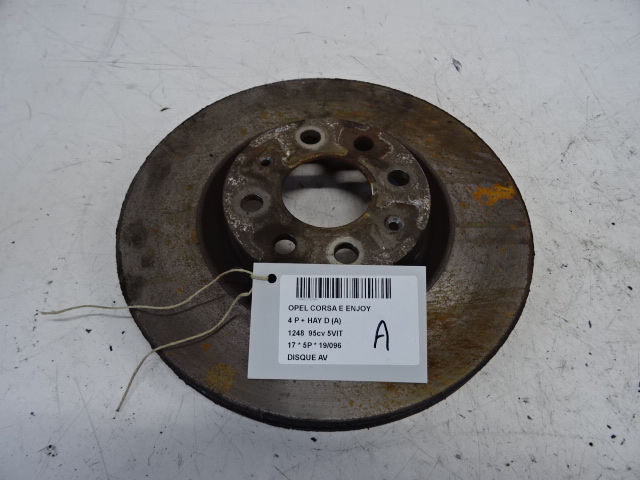 REMSCHIJF VOOR Opel CORSA E 10/14-  19