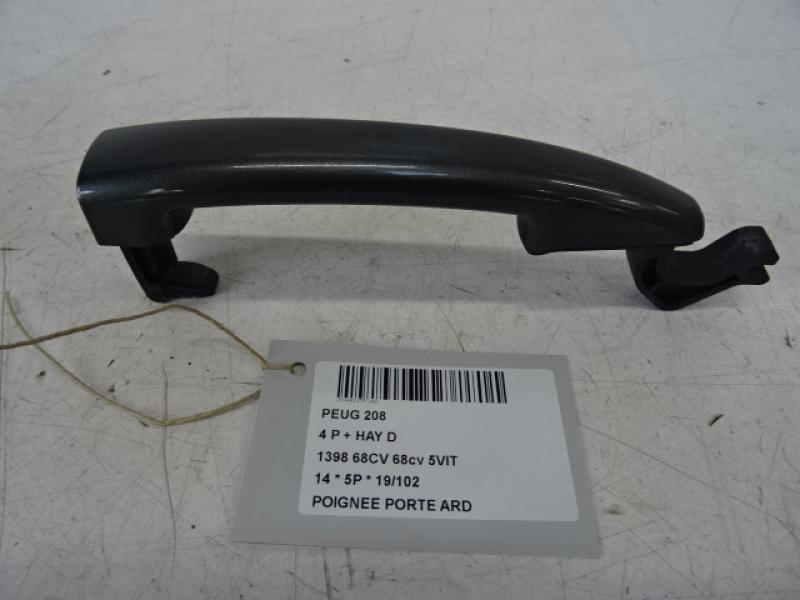 DOOR HANDLE REAR RIGHT Peugeot 208 3/12 - 7/15