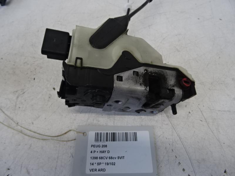 VERGRENDELING ACHTER RECHTS Peugeot 208 3/12 - 7/15