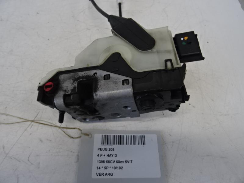 VERGRENDELING ACHTER LINKS Peugeot 208 3/12 - 7/15
