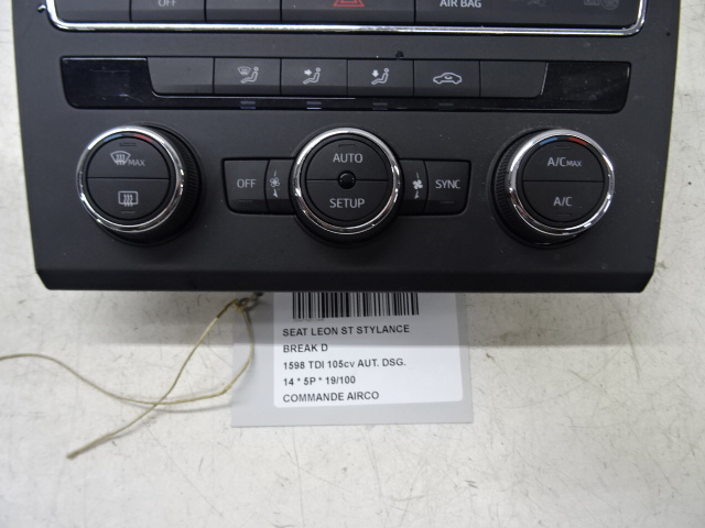 BEDIENINGSPANEEL AIRCO Seat LEON (3) (5F) 1/13 - 1/17