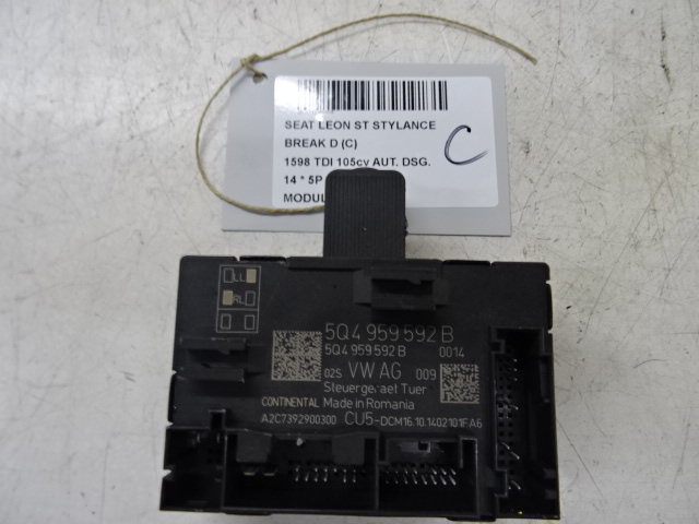MODULE Seat LEON (3) (5F) 1/13 - 1/17