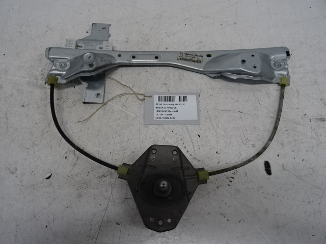 RUITMECHANISME ACHTER LINKS Peugeot 308 (1) 9/07 - 14