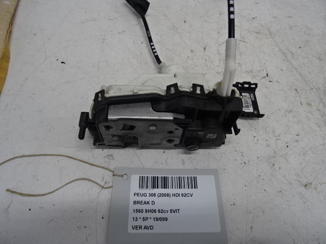 VERGRENDELING VOOR RECHTS Peugeot 308 (1) 9/07 - 14