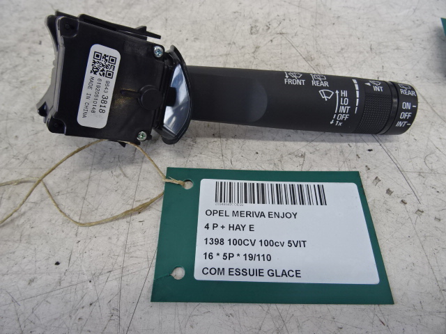 RUITENWISSER SCHAKELAAR Opel MERIVA B 1/14+