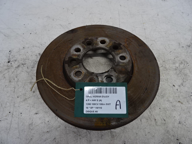 REMSCHIJF VOOR Opel MERIVA B 1/14+
