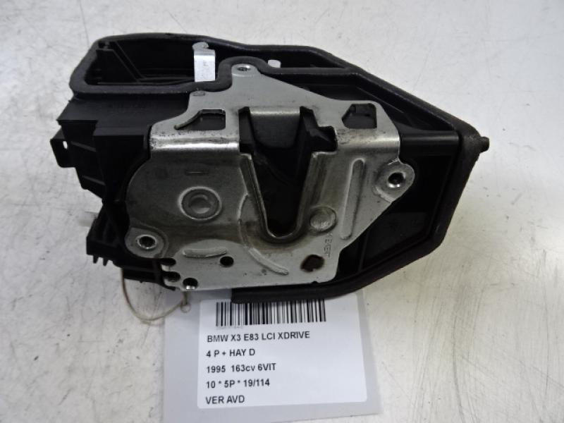 VERROUILLAGE DE PORTE AVANT DROITE Bmw X3 E83 01/04 - 10