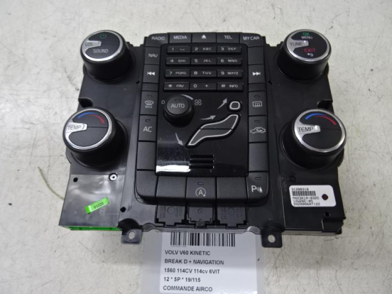 BEDIENINGSPANEEL AIRCO Volvo V60 10/10-08/18