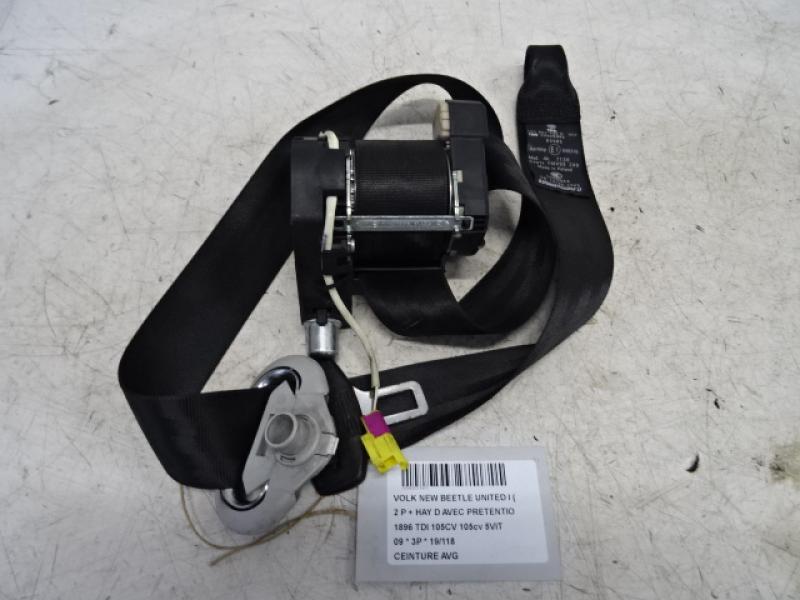 FRONT SEATBELT LEFT Vw NEW BEETLE 7/05 - 11