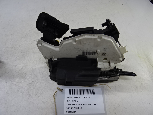 VERROUILLAGE DE PORTE AVANT DROITE Seat LEON (3) (5F) 1/13 - 1/17