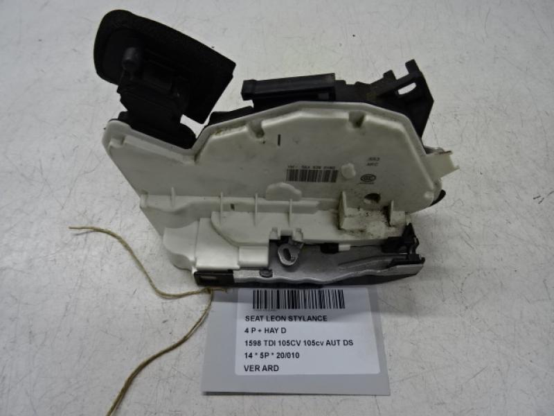 VERROUILLAGE DE PORTE ARRIERE DROITE Seat LEON (3) (5F) 1/13 - 1/17