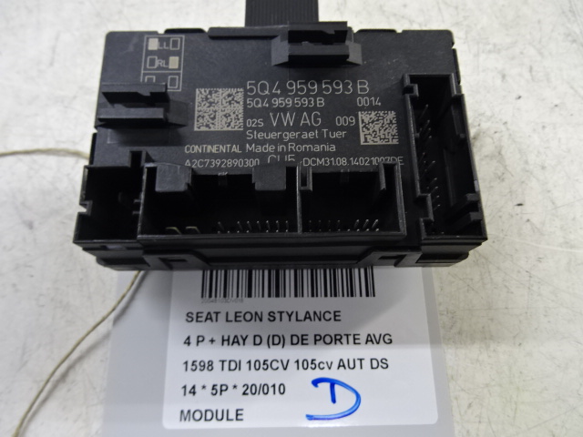 MODULE Seat LEON (3) (5F) 1/13 - 1/17